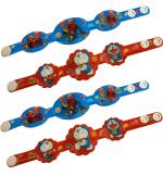 SK Craft Multicolor Fabric Doraemon Rakhi LED Light (Pack of 4)