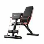 Joyfit 7-in-1 Adjustable Weight Bench with Foldable Flat/Incline/Decline Levels and Priest Pad for Chest, Arm, and Core Workout at Home and Gym by Men and Women