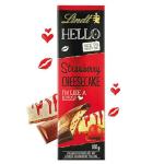 Lindt Hello Strawberry Cheesecake Milk Chocolate Bar, 100 g Imported