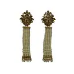 Priyansh Enterprise Handmade Gold Brass Traditional Earrings For Parties, Festivals For Women