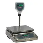 MONET ELECTRONIC WEIGHING SCALE WEIGHT CAPACITY 30KG WITH 2GM ACCURACY (SILVER) WITH TWO SIDED LED GREEN DISPLAY AND STAINLESS STEEL PLATE