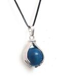 Astroghar Onyx Crystal Hand And Ball Shaped Alloy Blue Pendant For Men And Women