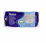 KANBI Dozen Natural Air-Dry Clay, White, All-Purpose Modelling Clay for Sculpting, Hand Modelling and Throwing, Non-Toxic Ceramic Art Class, Handicraft Making, Gifts for Children (500gm)