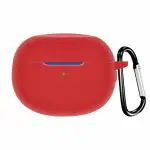 Ragro Silicone Front And Back Case With Keychain For Dizo Z Pro (Red)