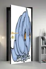 Qth Line Art Dor-1087 Design Door Sticker