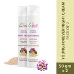 La Pink Young Forever Night Cream With White Haldi To Enhance Radiance & Reduce Fine Lines (Pack of 2)