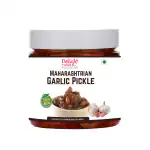 Delight Foods Maharashtrian Garlic Pickle 300g | Lehsun Achaar, Indian Preserve, Chutney, UppinKai, Chakna | No Preservatives