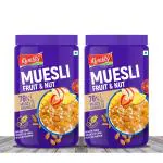 Kwality Muesli Fruit n Nut 1kg Jar [Pack of 2]