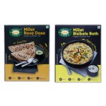 Millet Amma Organic Millet Breakfast Rava Dosa - 250 gm and Bisibele Bath - 250 gm, Combo Pack - 500 gm, Easy & Ready to Cook , Instant Millet Breakfast Mix , 100% Vegan