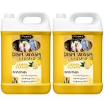 FIVANTA Dish Wash Liquid 10 Liter Yellow Fragrance Dishwash Gel, Eco-Friendly, Non-Toxic, Biodegradable