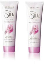 SMART BEAUTY Oriflame Sweden Silk Beauty White Glow Hand Cream set - Pack of - 2 (150 ml)