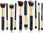 DATNASAYAD Professional Black Soft Bristles 10 Pcs Makeup Brushes Set for Womens & Girls - (Pack of 10)