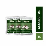 RAHA Refined Pure Coconut oil 1litre Pouch | Pack of 3