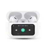 SFZ LCD Smart Touch Screen Bluetooth Earbuds True Wireless Noise Cancelling ANC+ENC Earbuds with 24 Hours Playback,Bluetooth Earphones Smart LCD Display in Ear Buds (White)