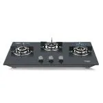 Prestige Desire Hobtop PHTD 03 AI Black L P Gas Table( with 8mm Thick Superior Toughened Glass Top, 3 Sabaf Burners, Auto Ignition)