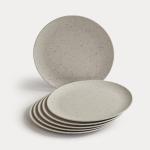 Red Butler Bamboo Fibre Dinner Plates - a Set of 6 Pieces | 11-inch Plates Featuring a Classic Design | Made of Natural Bamboo and Corn Powder, eco-Friendly,Unbreakable, Dishwasher Safe