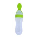 KUPEPE New Born baby Multipurpose Feeding Bottle with feeding spoon for food feeding Feeder (Green)