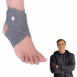 Slovic Ankle Support Band for Pain Relief | Universal Size Ankle Strap | Supports, Stabilize & Relieve Pressure for Faster Recovery | Single Strap, Grey Colour