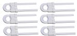 Mopslik - White U Shaped Sliding Baby Safety Child Proofing Adjustable Cabinet Locks Pack Of 6