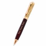 US DESIRE Personalized Pen With Name Flower Embossed Customised Pen Luxury Pen For Gifting,Coweker,Teacher,Advocate,Dr, Engineers(Red Gold