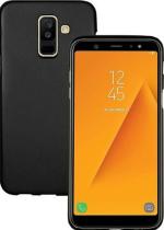MOZETTE Back Cover for Samsung Galaxy J8 (Black, Dual Protection, Silicon)