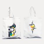 Ohobag.com Women White Tote (Pack of: 2)