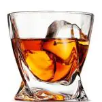 Cracker Clear Twist Design Old Fashioned Cocktail Tumbler Glasses Set For Drinking Bourbon And Whisky 310ml (Pack Of 2)