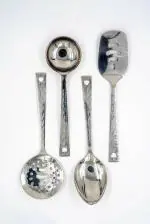 i WARE KkitchenCare Stainless Steel Cooking Serving Spoon Set of 4 Utensils.