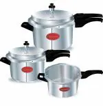 Lifelong LLCKR84 Pressure Cooker Outer Lid Combo, 2 Litre, 3 Litre & 5 Litre (ISI Certified, Induction and Gas Compatible)