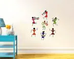 Decal O Decal Dancing Warli Art