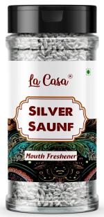 La Casa Silver Saunf Mouthfreshener | Authentic Rajasthani Fennel Mukhwas | 100g |