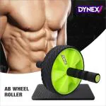 DYNEX Ab Roller Single Wheel, Abdominal Exercise Roller, Home Gym With Knee Mat For Men And Women- Multicolour