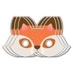 Festiko Fox Theme Cardstock Party Supplies Face Masks for Kids (Pack of 30)