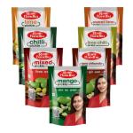 Ram Bandhu-Mango, Mixed, Lime, Chilli, Lime Chilli, Aam Chhundo, Sweet Lime Pickle 1400gm Pack Of 7 (200gm x 7)