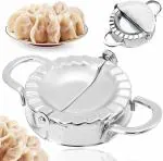 MAAHIL Stainless Steel Dumpling Maker (Momos Maker) Dough Press Mould Wrapper Dough Cutter for Kitchen Making Tools