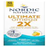Nordic Naturals, Ultimate Omega 2X, Lemon, 1,075 mg, 60 Softgels