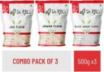 Dr. RBL's Jau Flour Jowar Flour Black Wheat Flour (1500 g, Pack of 3)