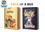 MOONZA Pokemon Playing TCG 55 Gold And 55 Black Card Box V Series Vmax Gx Ex Cards (Gold, Black)