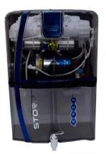 Earth RO System Storm Model 12 L RO + UV + UF + TDS Water Purifier ( Black Transparent)