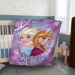 Disney Cartoon Printed Ac Baby Blanket 1 Pc(100cm X 140 cm) Unisex Babies Upto 8 Years - Frozen