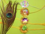Kavim Designer RAKHI 23213 Yarn Rakhi Set (4 Designer Fancy Rakhi)