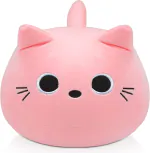 TECHMAX 3D Pink Cat Plush Toy - 28 CM - PINK