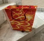 BHARAT PAPERS Fall Gift Bag Maple Leaf Elements Party Treat Bags Kraft Paper Orange Gift Bags with Handles Autumn Leaves Themed Thanksgiving Wedding Parties Birthday Bridal Shower Party Favors (pack of 10)-a5