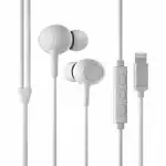 Unique Gadgets MFi Certified Headphones with Mic and Volume Remote Earphones in Ear | Compatible for 8/X/11/12-XR Max/11 Pro/11 Pro Max/12 Pro/13 Pro/12 Pro Max/13 Pro Max (White)