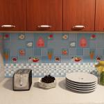 Jaamso Royals Multicolor Vinyl Kitchen Vegetable Fruit Design Self Adhesive Wallpaper 500X60 cm( 500 CM X 60 CM )