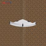 Sarvatr Acrylic Bathroom Shelf Corner Shelf Stand Plastic Corner Shelves for Living Room Stylish Kitchen Bathroom Bedroom Wall Mounted Organizer for Home (8 X 8 Corner)