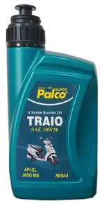 PL SUPER PALCO TRAIO-10W30, JASO MB,API:SL - 4 Stroke Engine Oil Smooth & Easy Driving | 4 Stroke Generation Gearless Scooters Using CVT Transmission - (800ml)