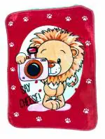 naughty baby Soft Mink Blanket 75 cm x 100 cm (0-24 M)