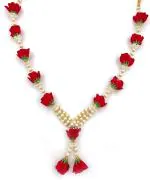 Bhakti Lehar Red God Idol Flower Garland 16 Inch