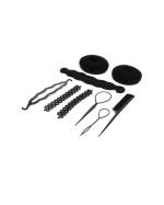 LYTIX Black Synthetic Banana Bumpit Hair Puff Up Maker Ponytail Holder